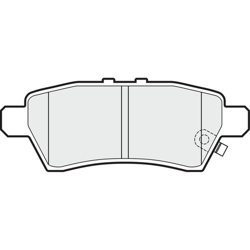Brake pads set - pads, for