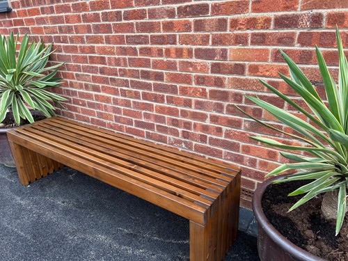 Rustic designed wood - , bench