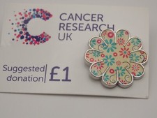 Cancer Research UK pin badge