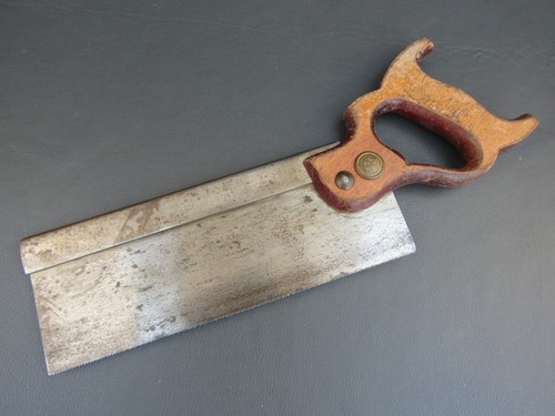 Vintage steel backed tenon - 10",
