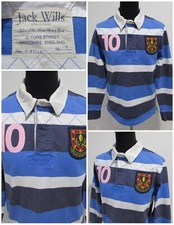 Jack Wills Men’s Buttoned Rugby Shirt Chest Size 38/40 UK Size M Sku Y19196