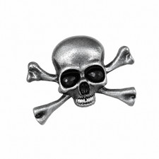 Antique silver skull - antique,
