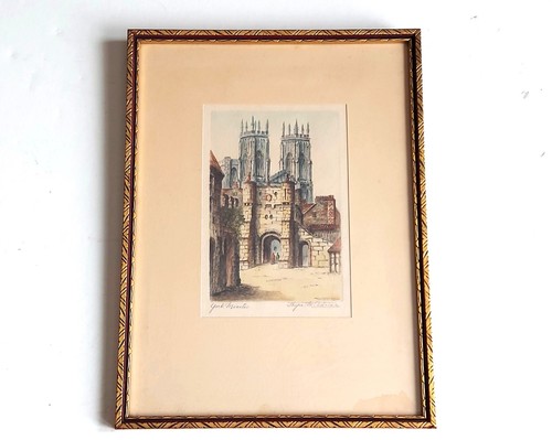 York minster aquatint - "york,
