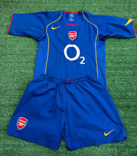 Arsenal FC 2004 Away T-Shirt & Shorts Nike Kit | Child Boys 13 Years Football