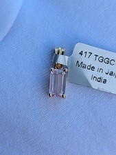 9ct Yellow Gold Kunzite Pendant Gift Boxed Gemporia