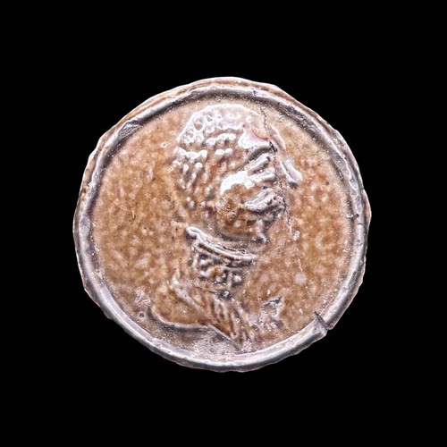 Medallion shard bellarmine jug