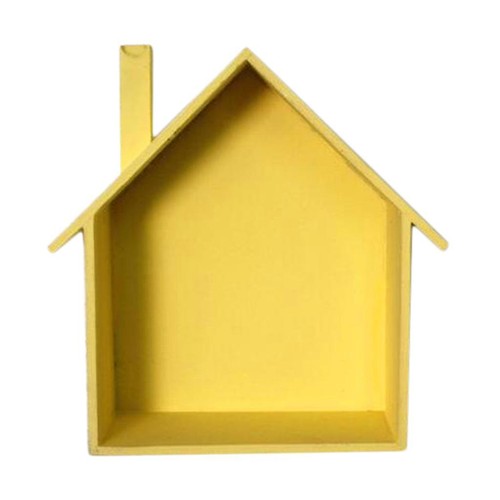 Wooden house shaped wall - wooden, house-shaped