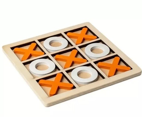 Wooden noughts and - noughts, crosses