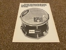 MAGAZINE ADVERT 11X8 PREMIER SELMER RESONATOR DRUMS