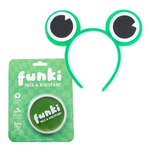 Frog eyes headband green - frog,