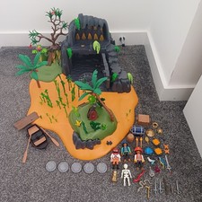 Playmobil Pirate Adventures Island 5134 Not Complete - SEE PHOTOS & DESCRIPTION