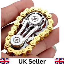 1X Fidget Roller Bike Chain Finger Toy Stress Anxiety Relief Chain Hand Roller