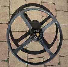 Vintage jaguar steering wheel - vintage,