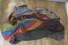 Reid & Taylor CASHMERE UPHOLSTERY FABRIC STRIPED SCOTLAND SCOTTISH HERRINGBONE