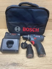 Bosch GSR 12V-15 Professional Cordless Drill Driver 2 batteries Charger Case 