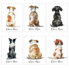 Personalised Metal Sign Plaque Dog Wall Art Print Dog Prints Home Décor Gift