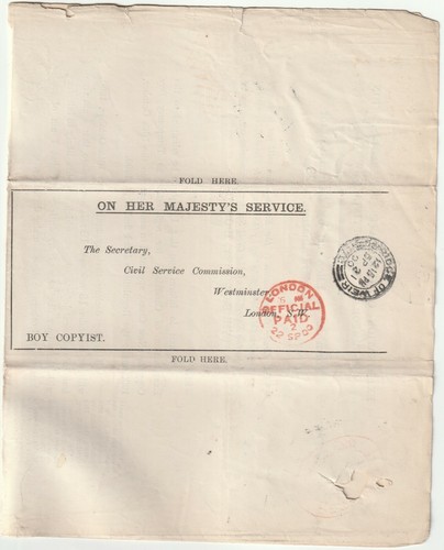 1900 boy copyist - 1900, exam