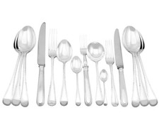 Sterling Silver Canteen of Cutlery for Twelve Persons Vintage (1974)