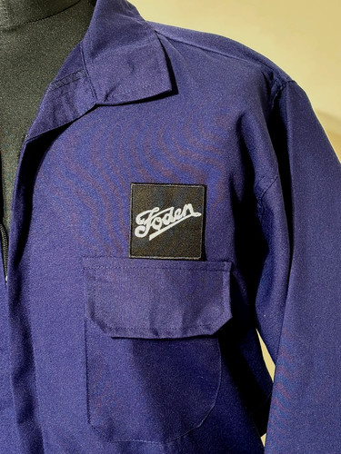 Retro foden badged zip - retro,