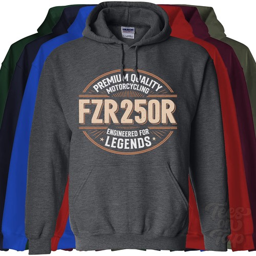 Fzr250r hoodie premium - fzr250r,