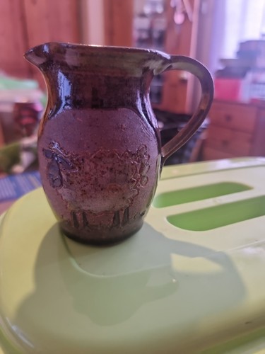 Pottery mug sheep decor - pottery,