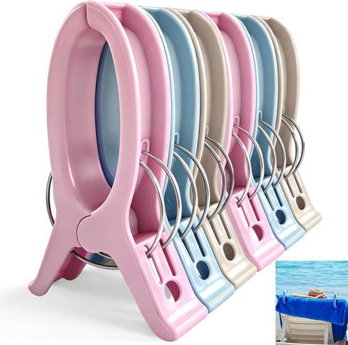 Extra large beach towel clips - large,