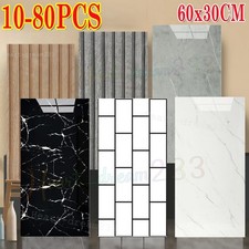 10-80X Marble Wallpaper Kitchen Bathroom Waterproof Self-adhesive Wall Sticker