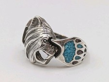 Mens Sterling Silver Native