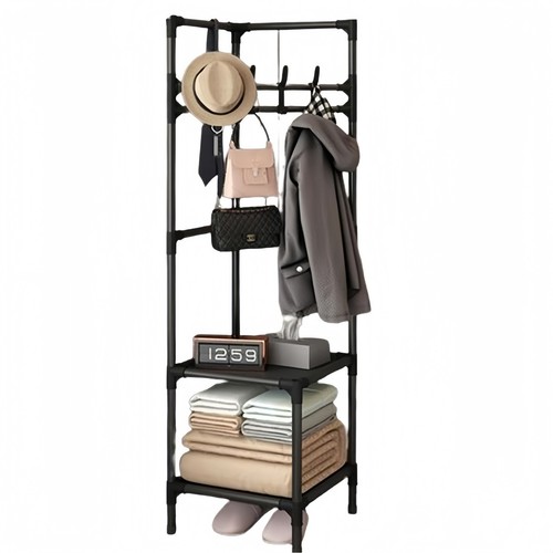 Blackmetal corner coat rack - corner,