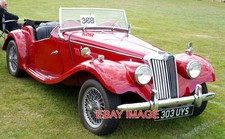 PHOTO  CAR 303UYS 1954 MG TF 1250  CLASSIC CARS AND BUSSES AT THE RALLY. THE INC