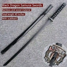 UK Seller Katana Wooden Shakugan no Shana Sword Cosplay Prop With Scabbard 100cm