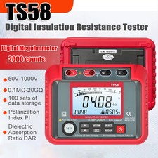 1000V Insulation Resistance Tester Megger Megohmmeter 50-1000V, AC/DC Voltage