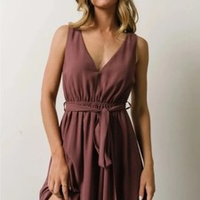 Long Muave Sleeveless Maxi
