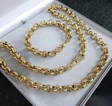 Mens 12mm Diamond Cut Belcher