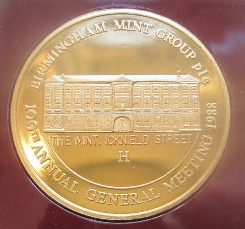 Birmingham mint medal 1988 - birmingham,