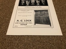 ANT4 ANTIQUES ADVERT 5X8 A G LOCK : OLD ENGLISH OAK BUFFET