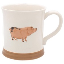 Country Life Embossed Mug Pig