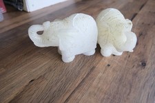 2x Elephant Decorative