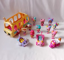 Bundle KINDI KIDS Bunny Bus 10X Dolls Figures Jet Plane Donut Car Scooter Set
