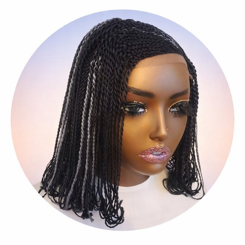 Ombré black and grey - ombré, short