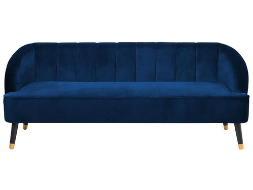 Seater velvet sofa navy - velvet,