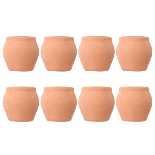 8pcs tiny pottery planter - pottery,