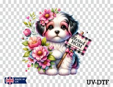 Floral Dog Mother's Day UV DTF