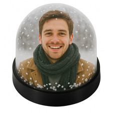 Custom photo snow - snow, globe