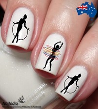 Hula Hoop Dance Nail Art Decal
