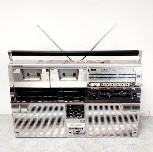 Sharp 555e vintage boombox - vintage,