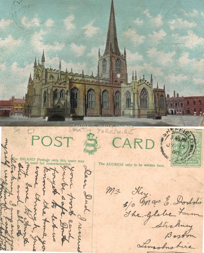 Vintage postcard sheffield - vintage,