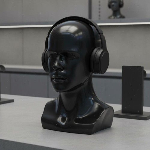 Male mannequin head life size - head, life-size