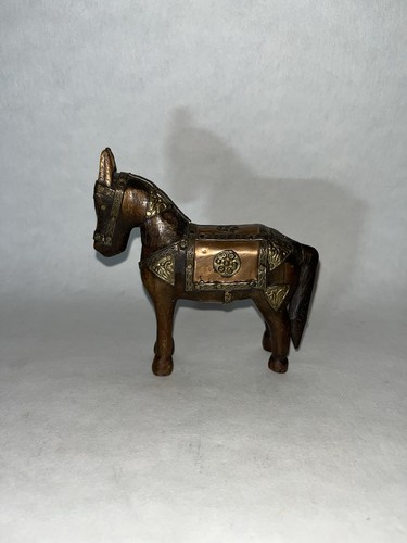 Antique wood brass wooden - wood,