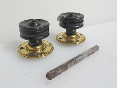 Victorian wooden door knobs - victorian,